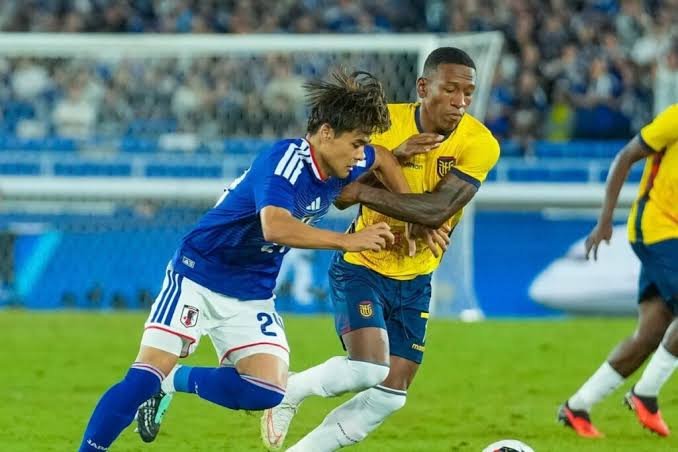 Partido entre Japón y Ecuador.