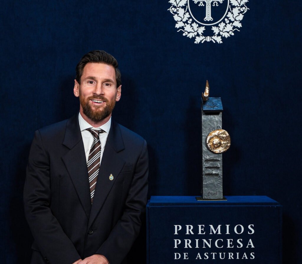 Lionel Messi recibe el premio Princesa de Asturias
